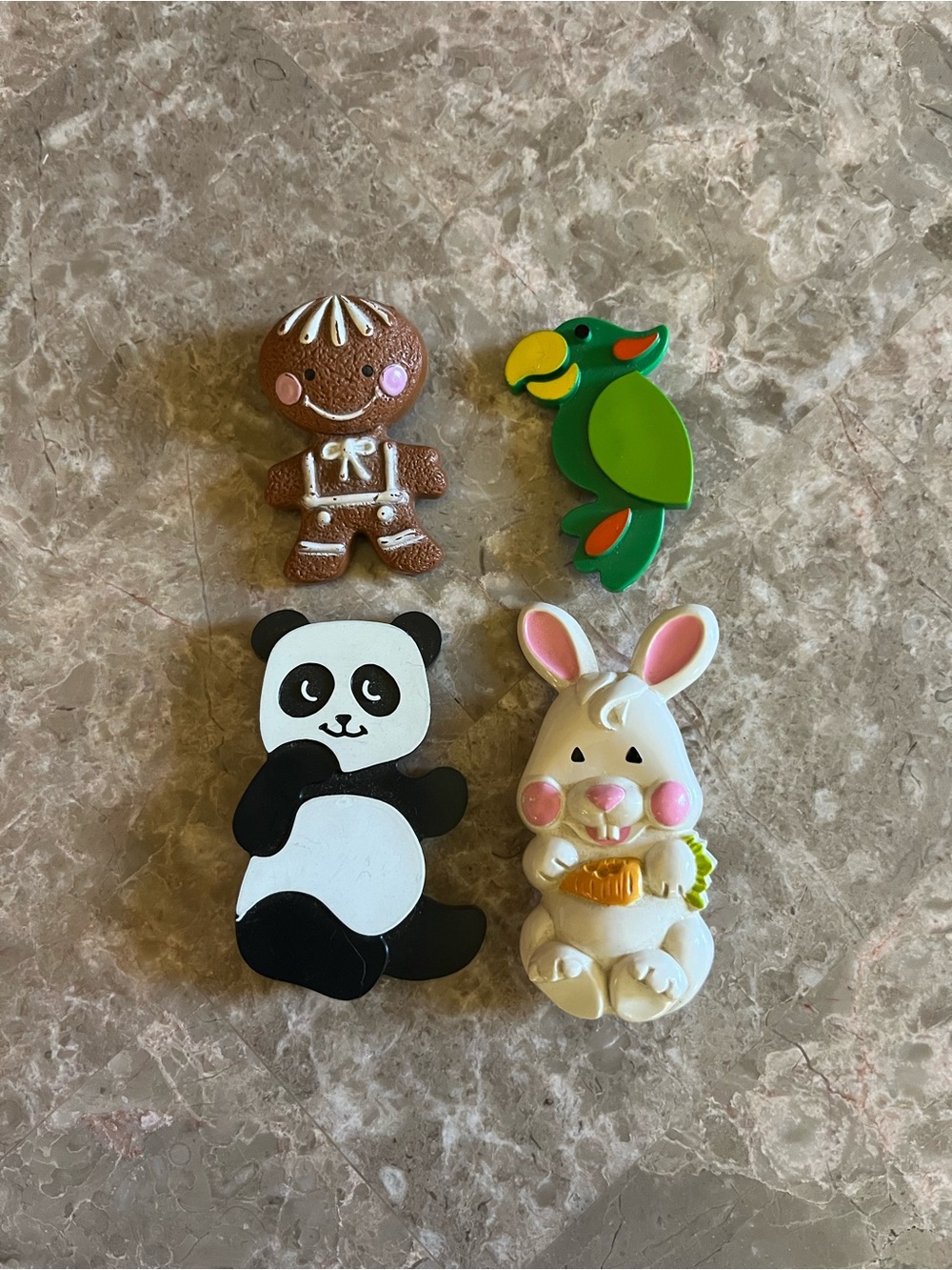 Vintage 1970s Avon Pins: Gingerbread and Bunny collectible/rare